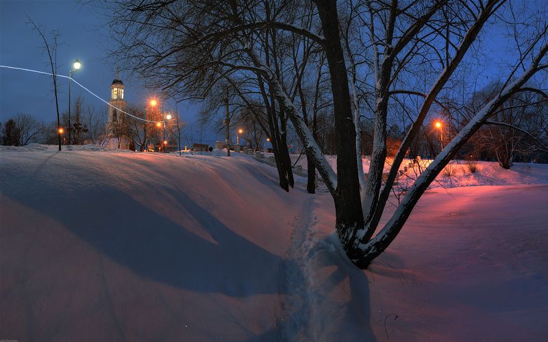 пейзаж архитектура город ночь свет цвет / Цвет в ночи /photo preview
