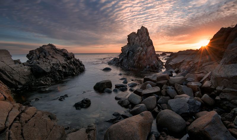 sunrise, rocks, sea, Another beautiful sunrisephoto preview