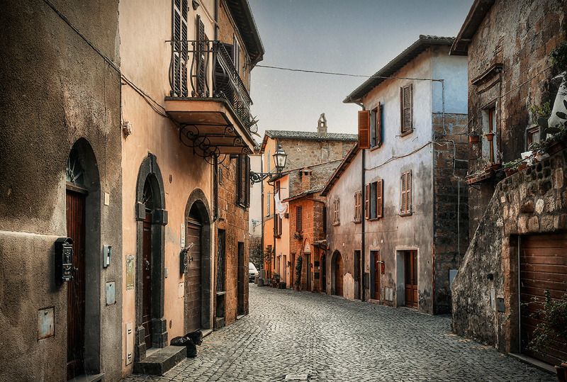 италия, орвието, путешествия, город Средневековый Орвиетоphoto preview