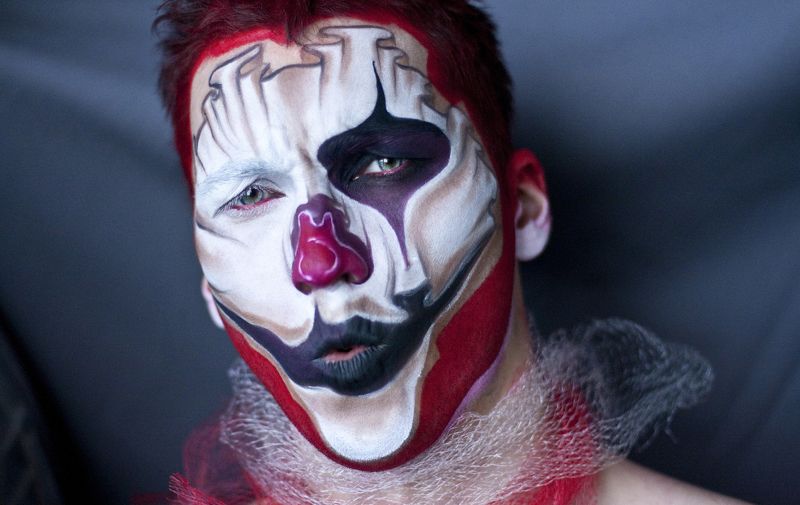 клоун, фейсарт, фейс, art , face, портрет, хелоуин Клоунphoto preview