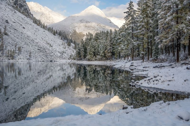 алтай,осень,зима Шавлинские пирамидыphoto preview