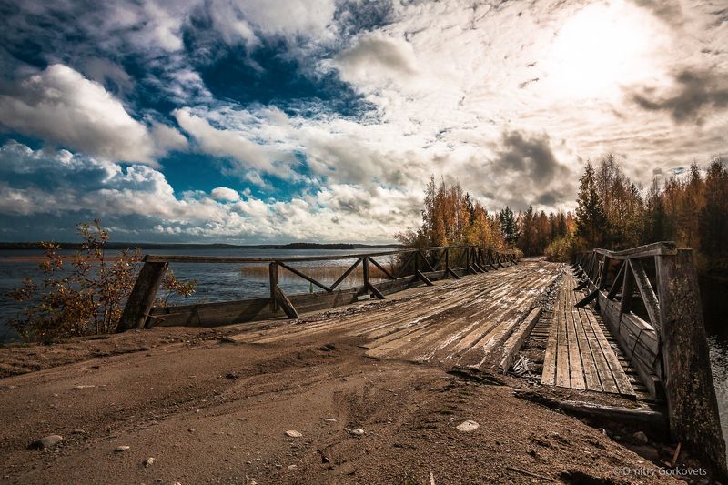 #photobydmitrygorkovets #landscapes #autumn #karelia #russia #bridge Мост на Унутозере. Карелия. Осень 2016. Bridge. Unut lake. Karelia. Russia. Autumn 2016.photo preview