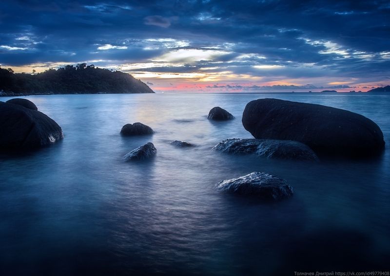 толмачев дмитрий, закат, море, национальный парк туратао, ко липе, тайланд, камни, отлив, отпуск, лето ***photo preview