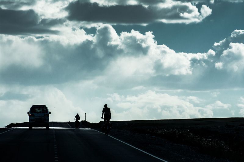 небо, облака, дорога, пейзаж Дорога в облакаphoto preview