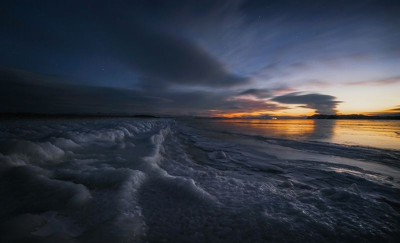 байкал, декабрь... Когда уходит день…photo preview