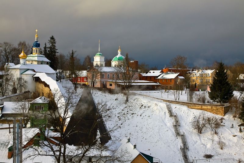 печоры, печерский монастырь, зима Печорыphoto preview