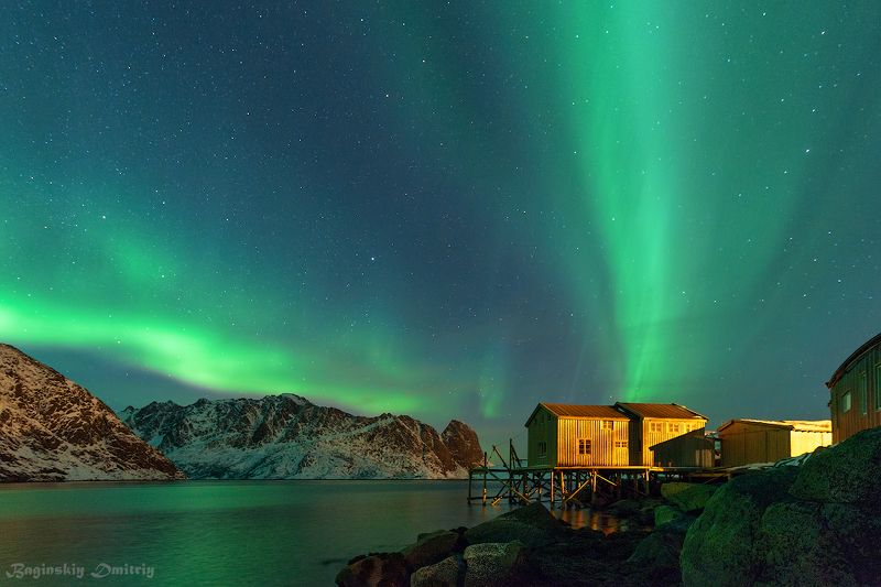 норвегия, северное сияние, аврора Северное сияниеphoto preview