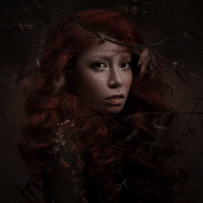 carolinemadison, portrait, beauty, redhair, redhead, portraiture, curlyhair,  lips, emotion, longhair, minsk Sensesphoto preview