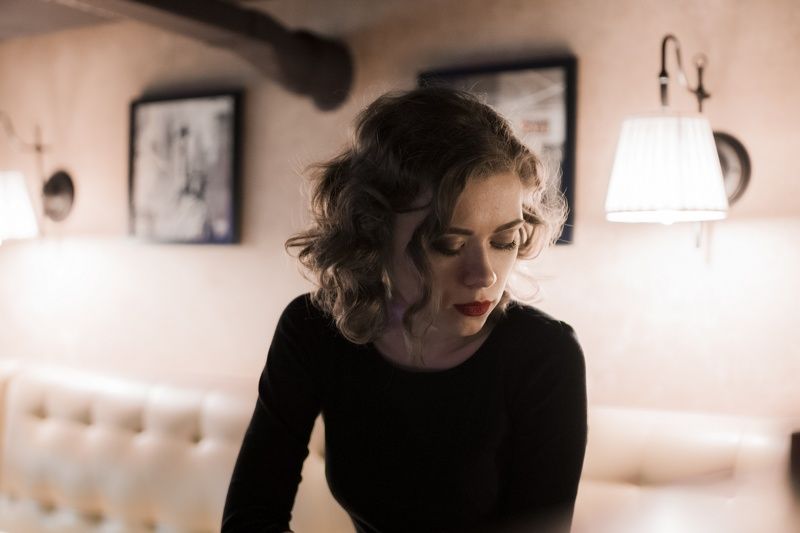 девушка, портрет, кафе Sashaphoto preview