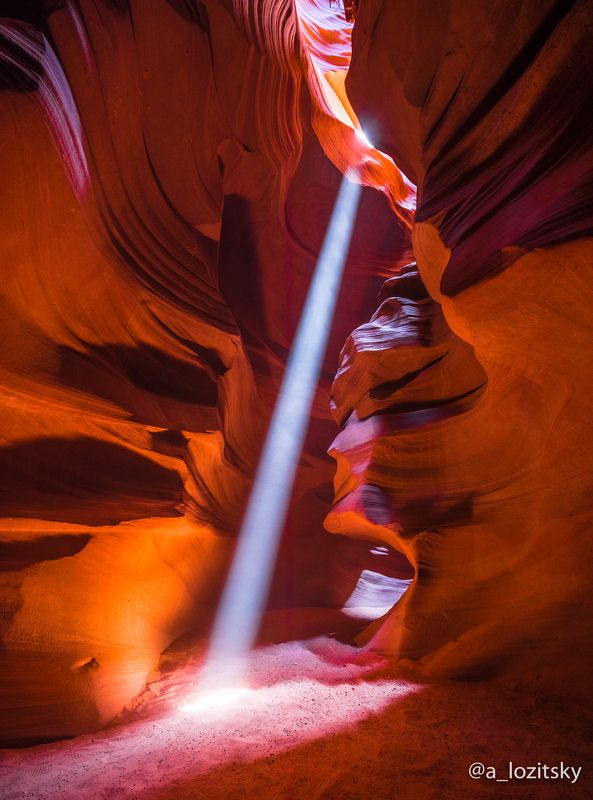 каньон, антилопа, аризона, луч Каньон Антилопы, Аризонаphoto preview