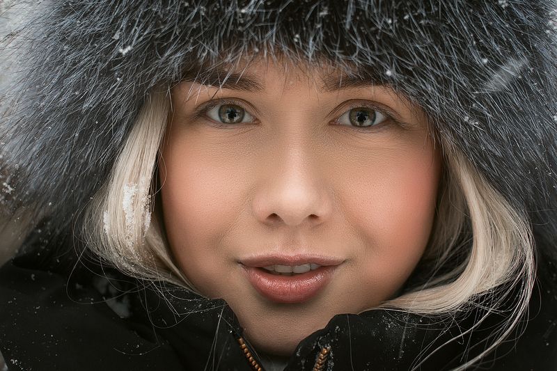 зима, улица, снег, глаза, портрет Zhenyaphoto preview