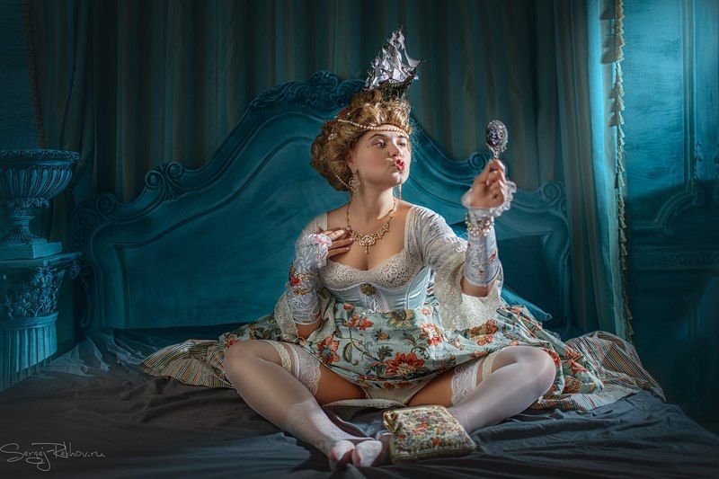 будуар, девушка, ночь, rekhov, sergejrekhov Будуар Марии-Антуанеттыphoto preview