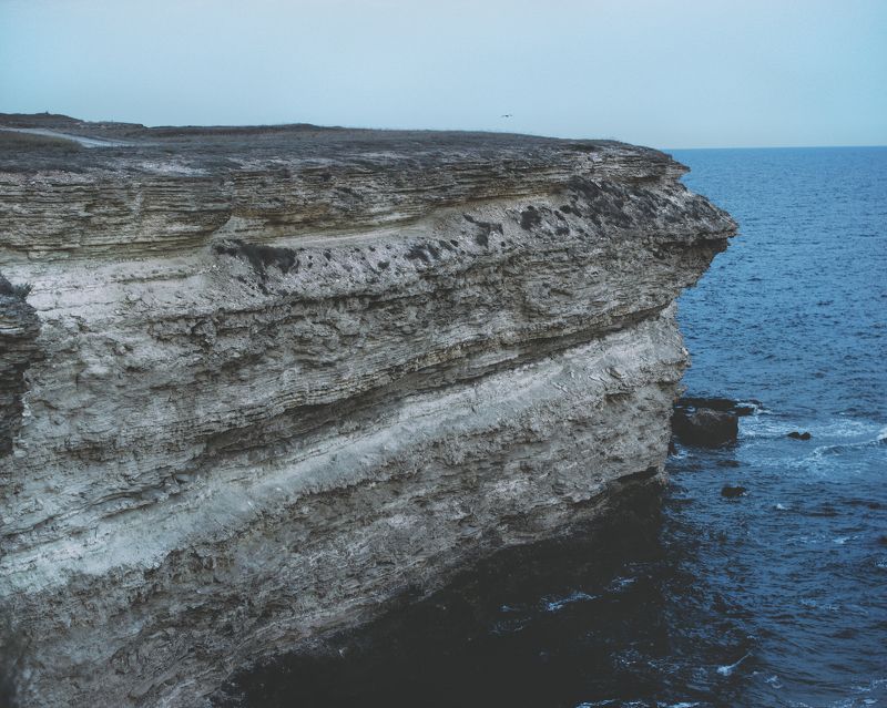 rock crimea water sea blacksea nasty weather  Abyss photo preview