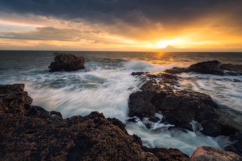 Sea sunrise, near Tyulenovo, Bulgariaphoto preview