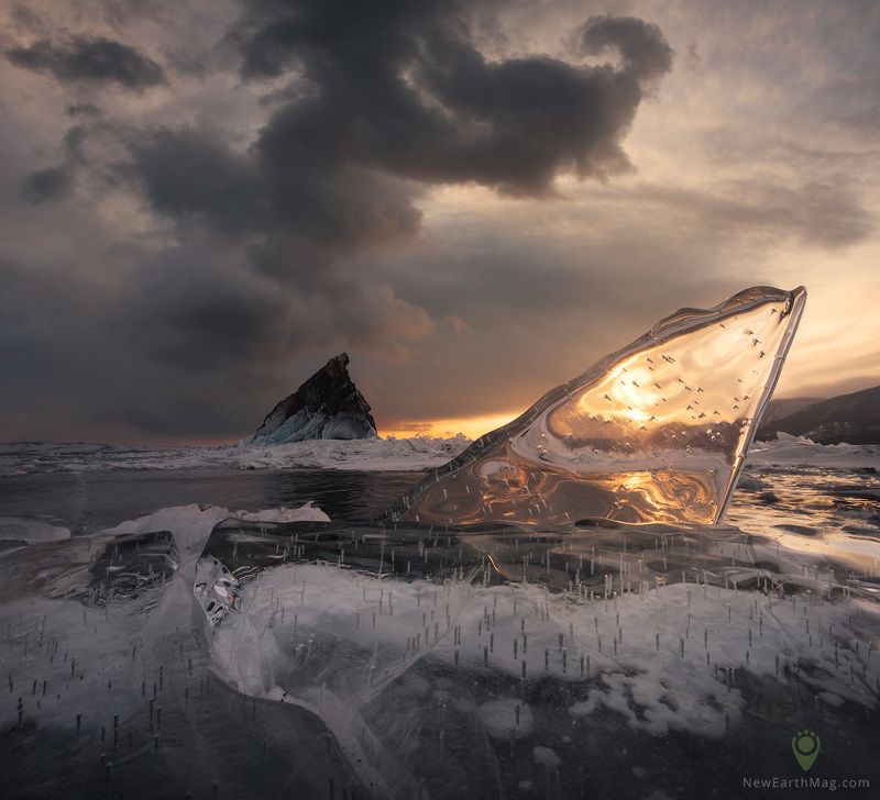 baikal, island, siberia, байкал, остров, сибирь, лед, ice Тревожный момент фото превью