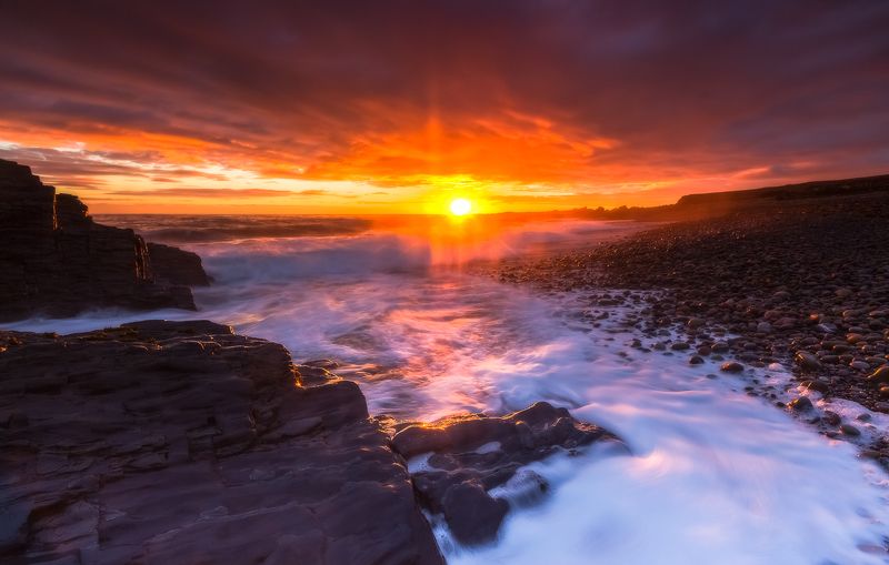 русский север,полуостров рыбачий Контрасты одного северного рассвета.photo preview