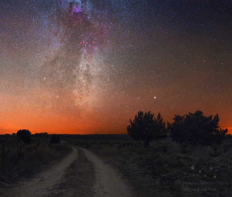 зима, млечный путь, ночь, звезды, астрофото, milky way, stars, night, nightscape Дорога к Млечному Путиphoto preview