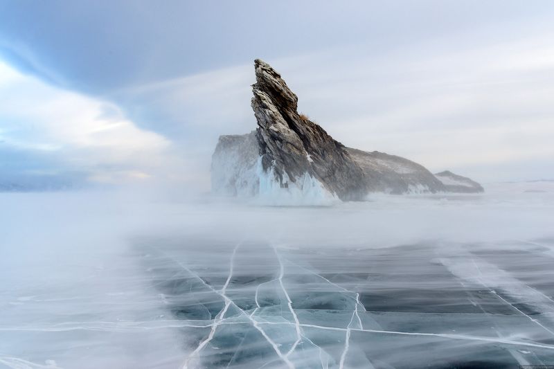 Байкал, Огой, зима, пейзаж, метель Метельphoto preview