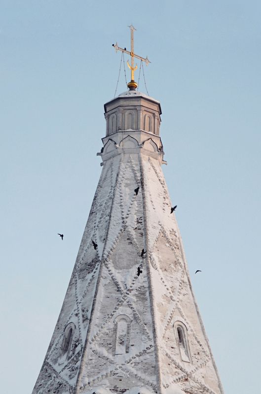 анна анка салтыкова, коломенское, москва, храм, церковь, история, архитектура, парк, музей-заповедник, нагатино, храм вознесения господня, зима, пейзаж, река, Храм Вознесения Господня в Коломенскомphoto preview