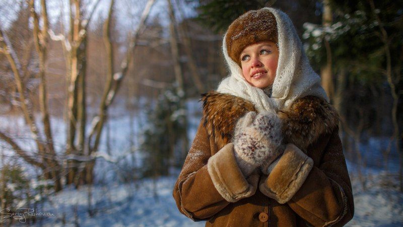девочка, лес, морозко, сказка, вечер, rekhov, sergejrekhov Машуляphoto preview