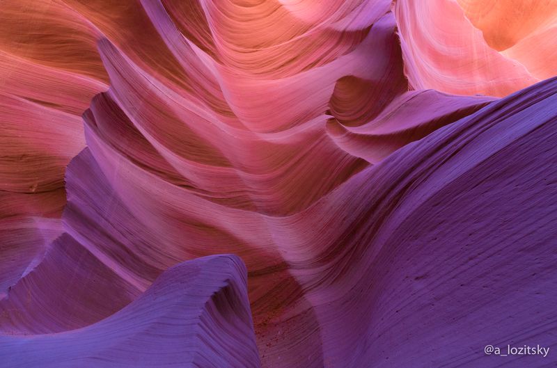 Каньон, Антилопа, Аризона, абстракция Каньон Антилопы, Аризонаphoto preview