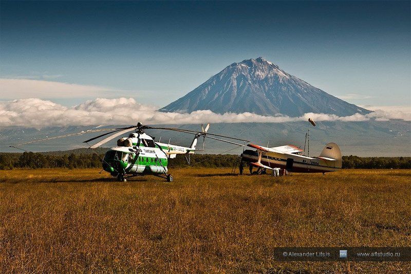 аэродром,самолет,вертолет,вулкан,камчатка Полевой аэродром IIphoto preview