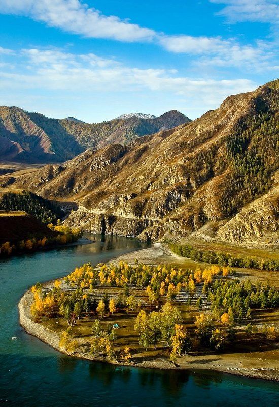 горный алтай,катунь,алтай,горы,осень,сентябрь,олег кулаков,oleg kulakov,ok-photo Катунь Бирюзоваяphoto preview