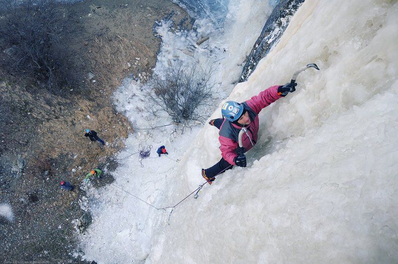 ледолазание, лёд, сосульки, ледолаз, petzl nomic, отличная, погода, красный лис, приморье, приморский край, находка, екатериновка Продуктивный выходнойphoto preview