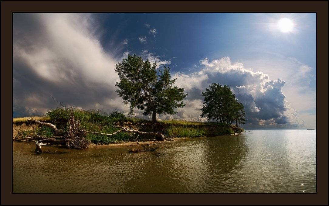 лето, полдень, облака, солнце, море, остров, Виталий из Н-ска