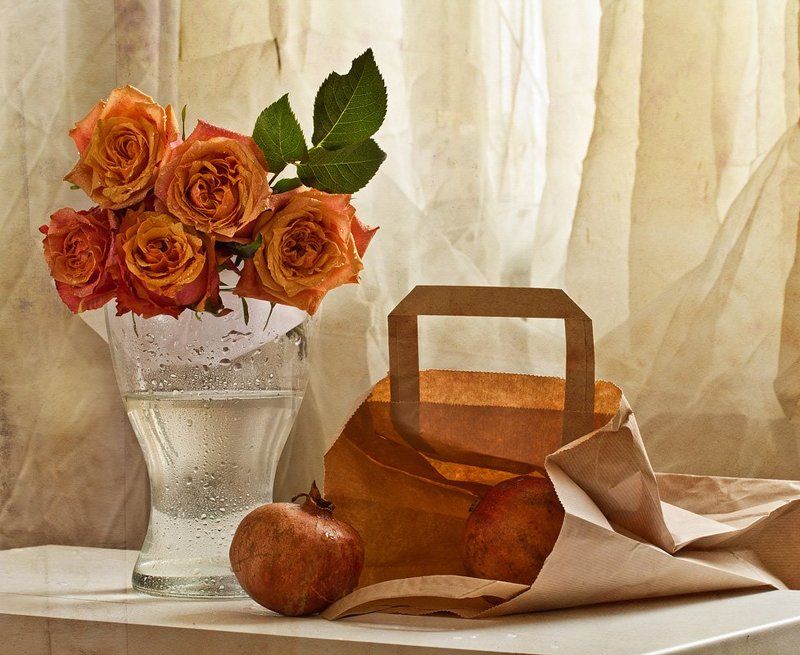 розы, гранат -photo preview