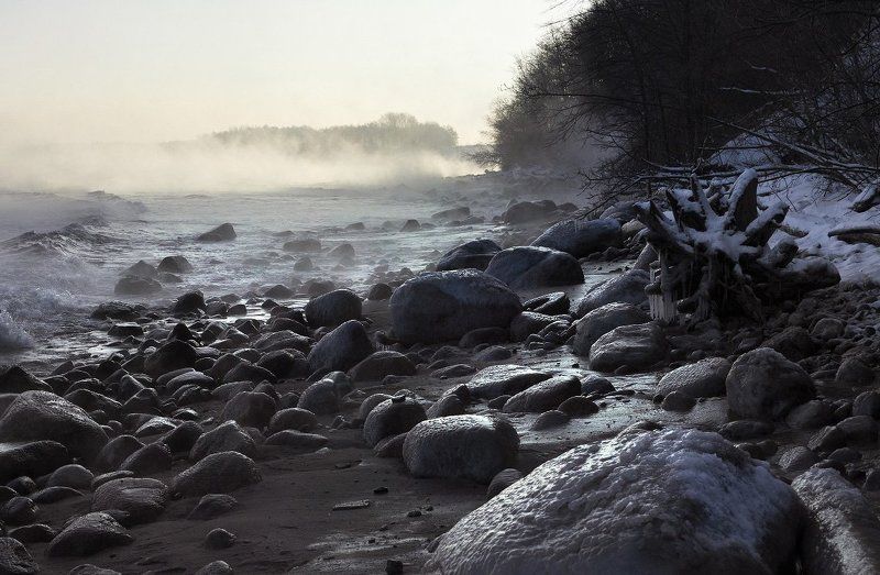 море, декабрь, мороз, утро, заостровье, балтийское море Море в декабреphoto preview