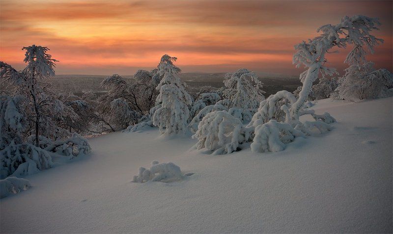 кольский, полуостров, зима ***** фото превью