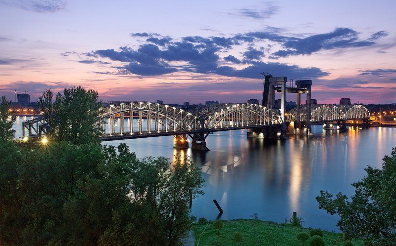 белые ночи, нева, разведение мостов, рассвет, санкт-петербург, финляндский мост Санкт-Петербург: Финляндский мостphoto preview