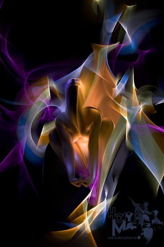 светографика, портрет, свет,  обнаженная_натура, динамический_свет, жанр, сюжет, ню, akt, огразм Оргазм (Светографика 2007) фото превью