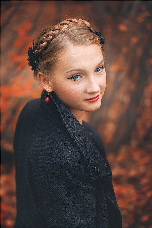 девушка, осень, портрет, коса ***photo preview
