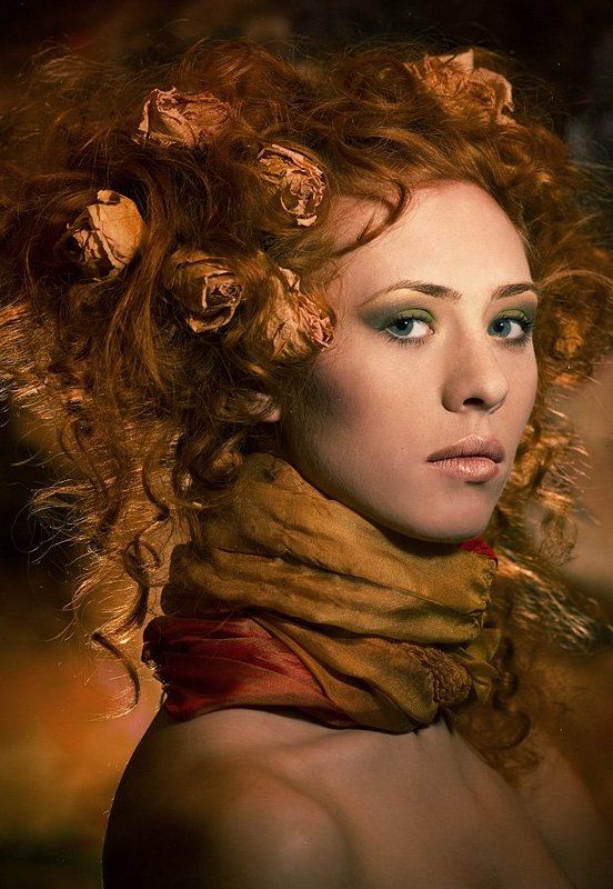 фото, глеб, филатов, z-foto, девушка, рыжая, розы, осень ***photo preview