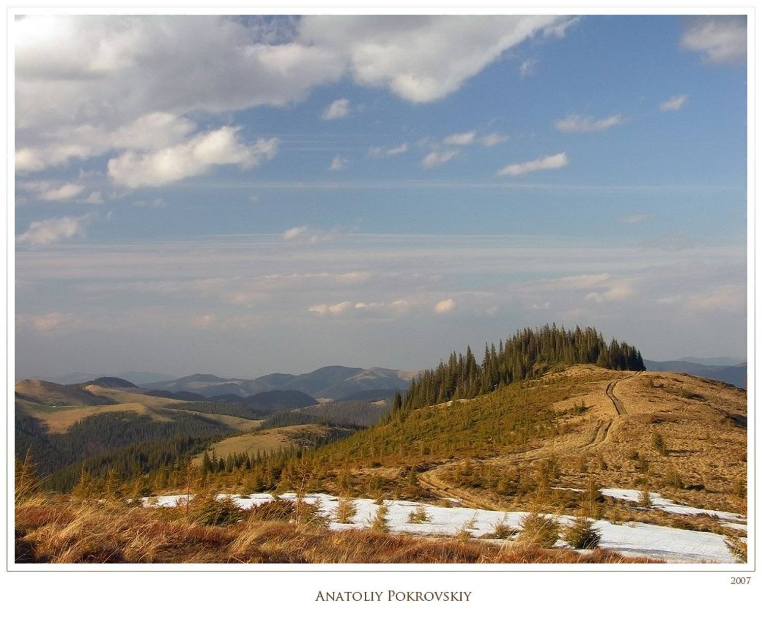 карпаты, горы, весна, хребет пнивье, Анатолий Покровский