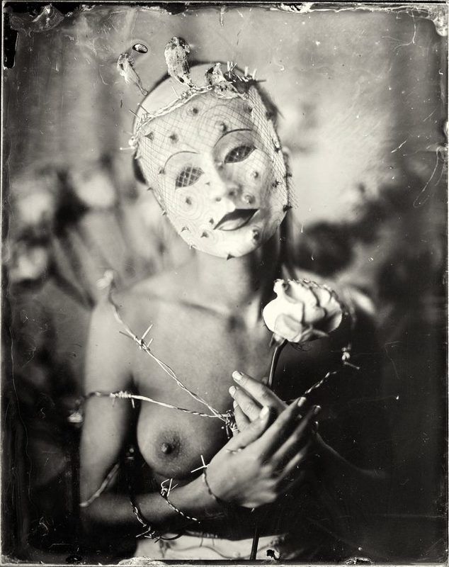 amrotype, wetplatecollodium, silverglass, nu, nude, model, bw, bigformat Rosephoto preview