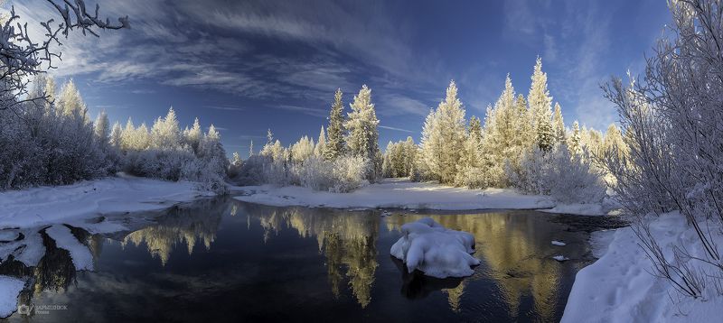 южная якутия, якутия, саха, нерюнгри, зима, снег, иней, река р.Олонгро. Минус сорокphoto preview
