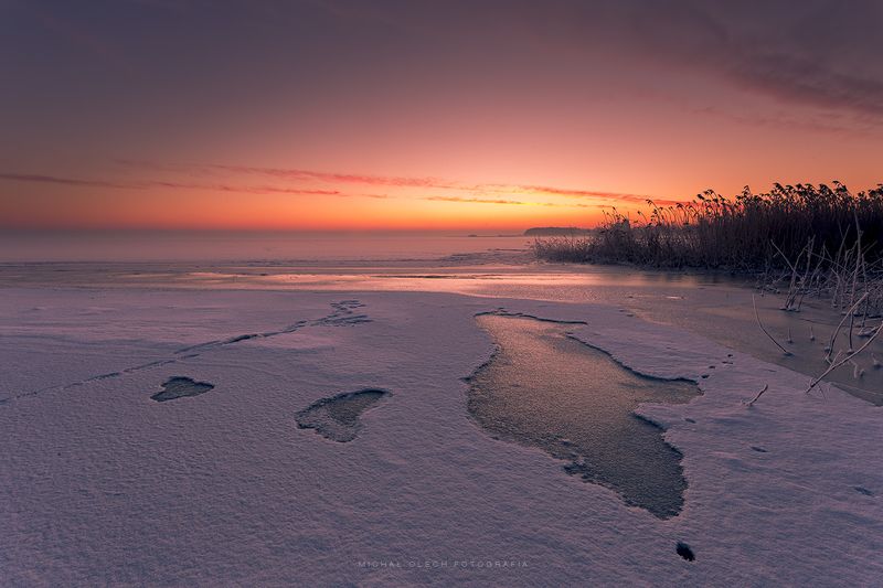 poland, winter, sea, ice, snow, море Dawnphoto preview