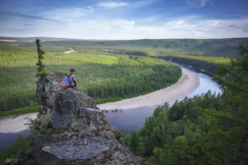 южная якутия, чульман, нерюнгри, лето, река, природа Соколиное гнездоphoto preview