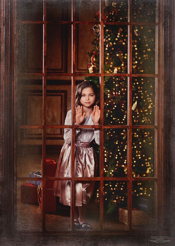 портрет, девочка, ребенок, новый год, семейное фото, алина ланкина, дизайн одежды для съемок, детское фото Дашаphoto preview