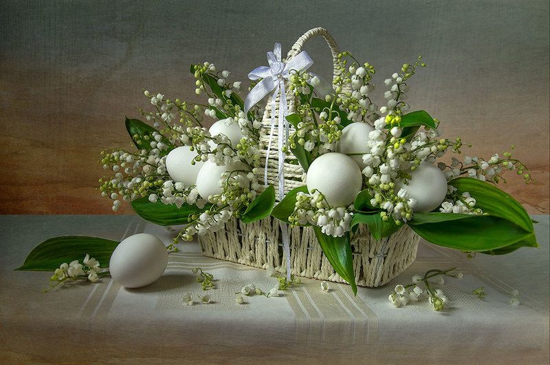 красивый натюрморт с ландышами,букет,весенние цветы,искусство,художественное фото,творчество,костюченко людмила. Весенняя фантазия.photo preview