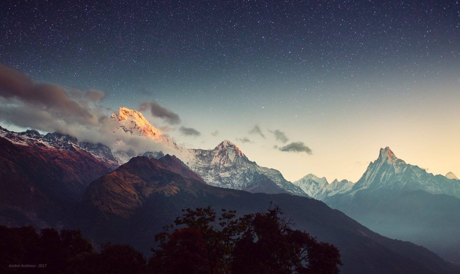 непал, soft light, travel, scenic, mountains, Soft Light