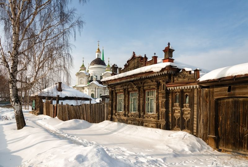 Зима в селе Быньгиphoto preview