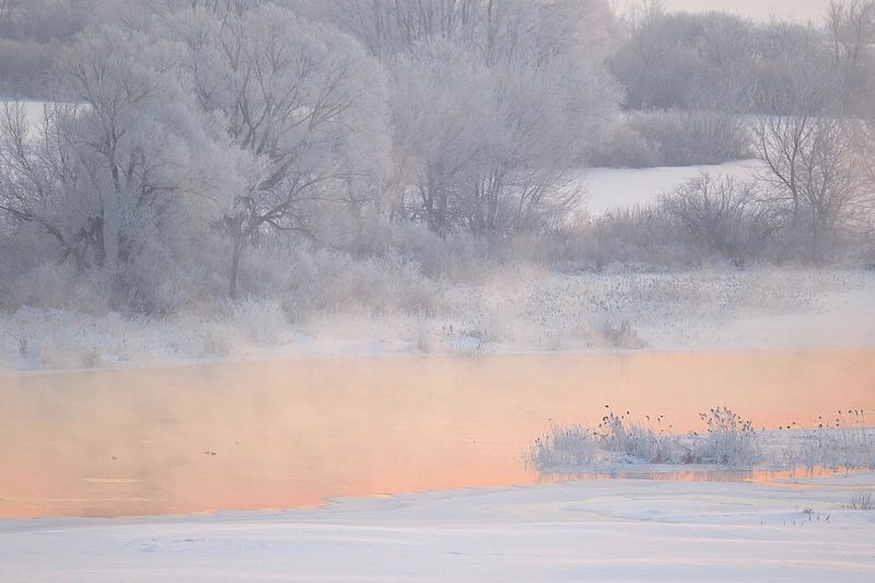 февраль,река воронеж,утро,восход,липецк,природа,зима, Кисельные реки фото превью