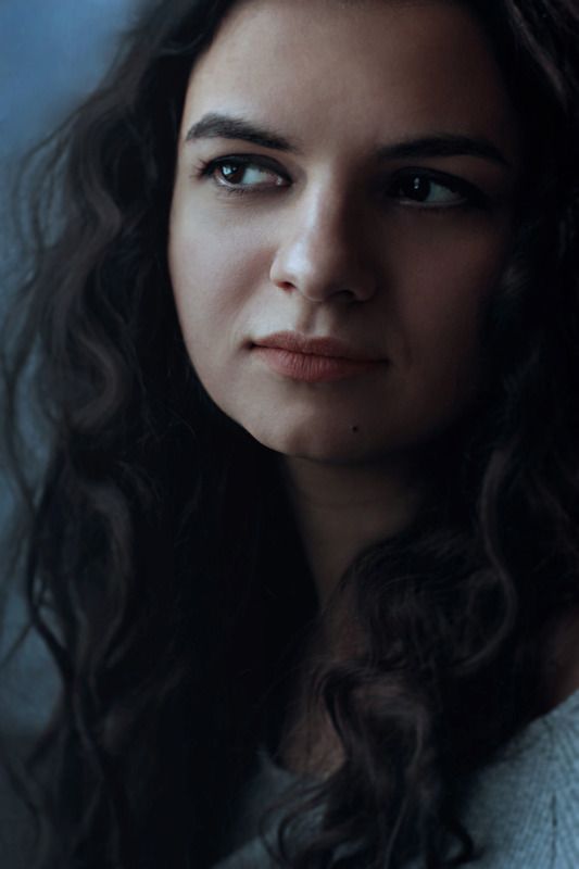 портрет, кудри, canon, девушка, лицо, глаза, настроение цвет моряphoto preview