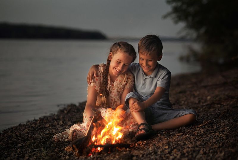 дети лето река ночь Сказки на ночьphoto preview