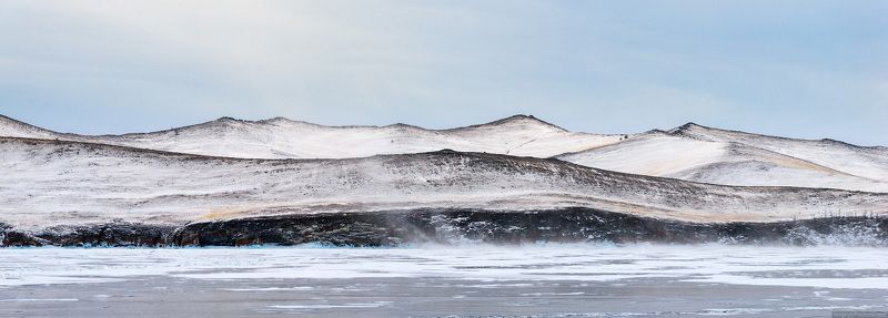 Байкал, Ольхон, остров, зима, снег, пейзаж Ольхонphoto preview