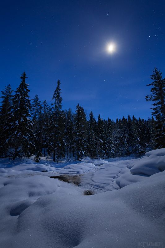 карелия, рускеала, тохмайоки, ночь, зима Звёздная россыпьphoto preview